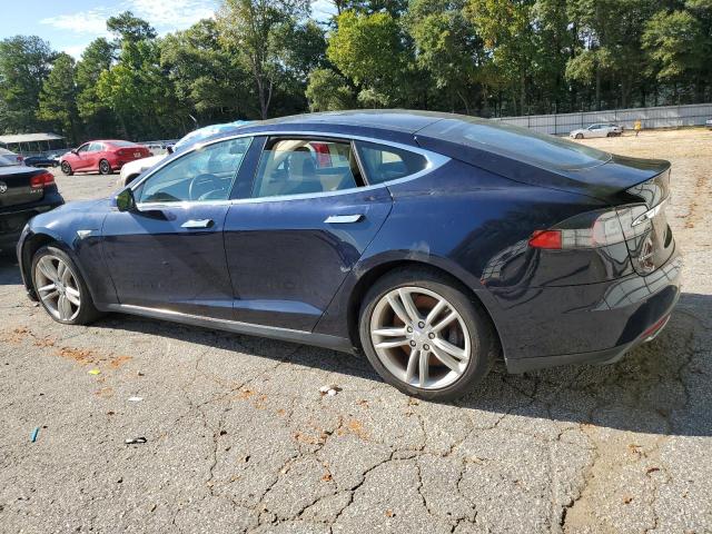 5YJSA1H16EFP43800 - 2014 TESLA MODEL S ლურჯი ფოტო 2
