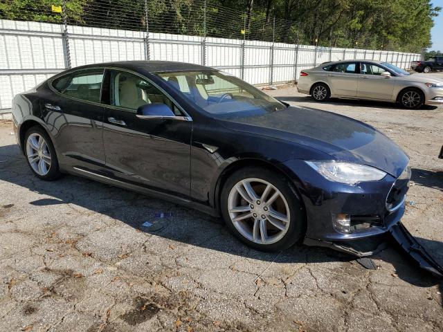 5YJSA1H16EFP43800 - 2014 TESLA MODEL S ლურჯი ფოტო 4