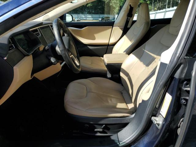 5YJSA1H16EFP43800 - 2014 TESLA MODEL S ლურჯი ფოტო 7