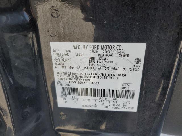 5LTPW18588FJ04583 - 2008 LINCOLN MARK LT BLACK photo 12