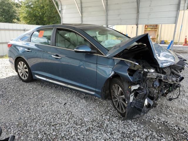 5NPE34AF9GH347072 - 2016 HYUNDAI SONATA SPORT BLUE photo 4