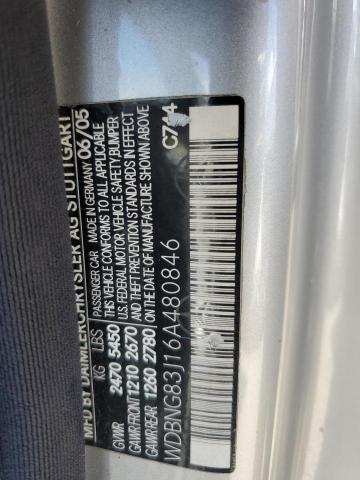 WDBNG83J16A480846 - 2006 MERCEDES-BENZ S 430 4MATIC SILVER photo 12