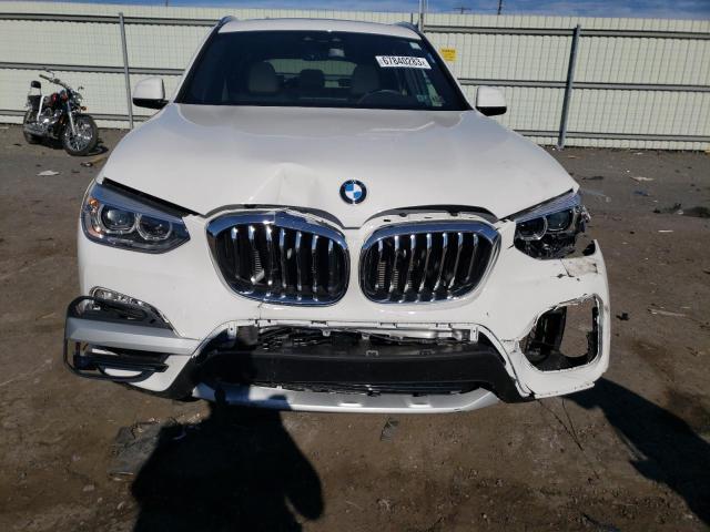 5UXTR9C55KLP97053 - 2019 BMW X3 XDRIVE30I WHITE photo 5