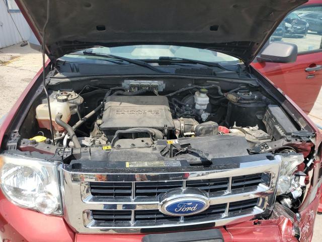 1FMCU0DG3CKB50312 - 2012 FORD ESCAPE XLT 红色 照片 11