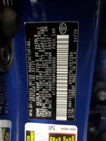 4T1T11BK8PU096960 - 2023 TOYOTA CAMRY SE NIGHT SHADE BLUE photo 13