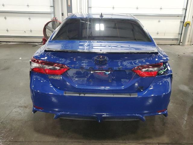 4T1T11BK8PU096960 - 2023 TOYOTA CAMRY SE NIGHT SHADE BLUE photo 6
