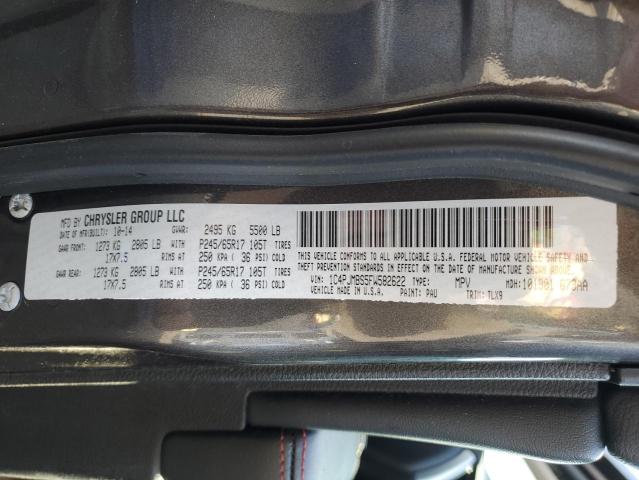 1C4PJMBS5FW582622 - 2015 JEEP CHEROKEE TRAILHAWK Boz foto 12