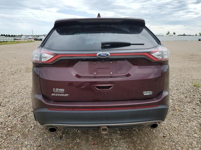 2FMPK4J95JBB10342 - 2018 FORD EDGE SEL Շագանակագույն լուսանկար 6