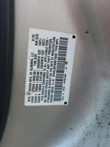 5FNRL38756B019039 - 2006 HONDA ODYSSEY EXL SILVER photo 13