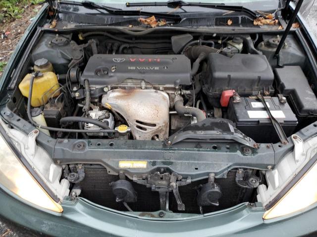 JTDBE30K620010239 - 2002 TOYOTA CAMRY LE GREEN photo 11