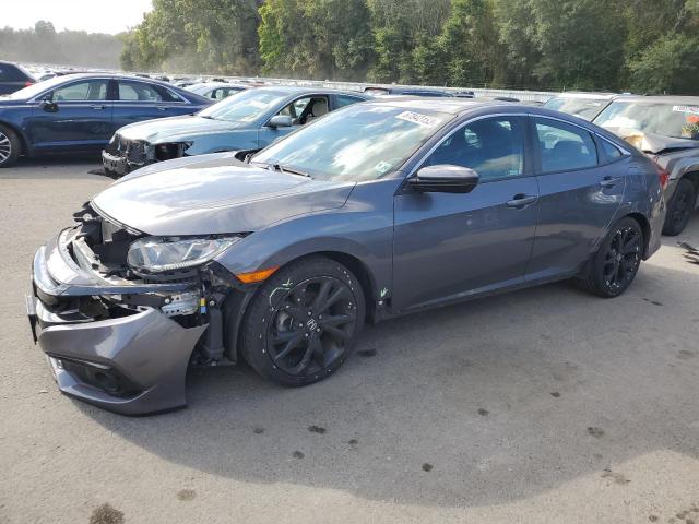 2HGFC2F81KH594575 - 2019 HONDA CIVIC SPORT GRAY photo 1