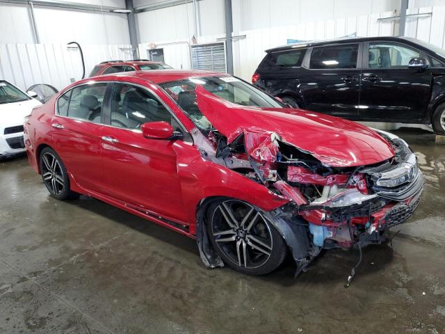 1HGCR2F55GA122599 - 2016 HONDA ACCORD SPORT RED photo 4