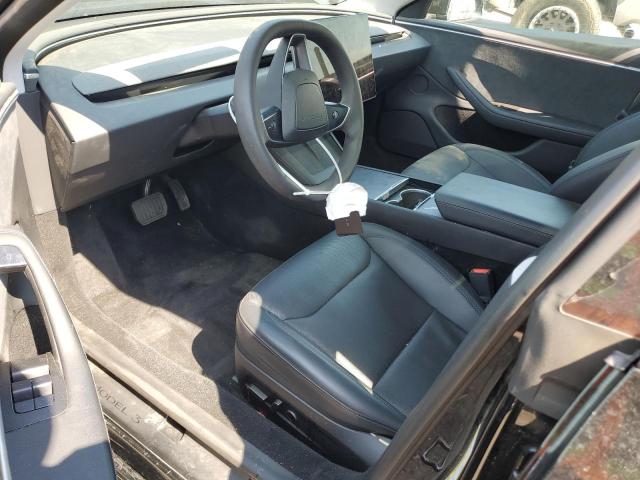 5YJ3E1EB1RF788428 - 2024 TESLA MODEL 3 Czarny zdjęcie 8