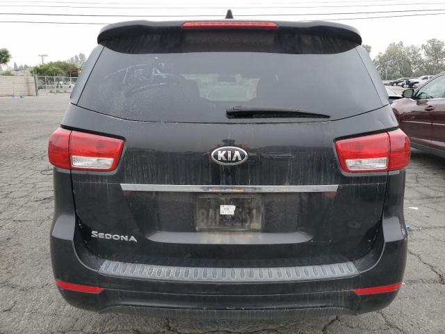 KNDMA5C17H6284140 - 2017 KIA SEDONA L BLACK photo 6