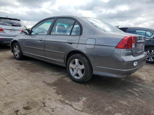 2HGES26754H619907 - 2004 HONDA CIVIC EX GRAY photo 2