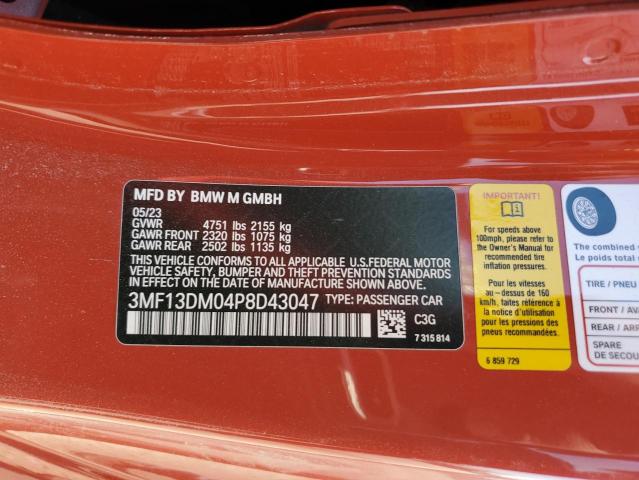 3MF13DM04P8D43047 - 2023 BMW M2 RED photo 12