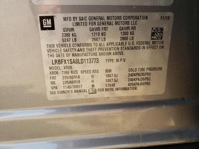 LRBFX1SA8LD113773 - 2020 BUICK ENVISION PREFERRED Boz foto 12