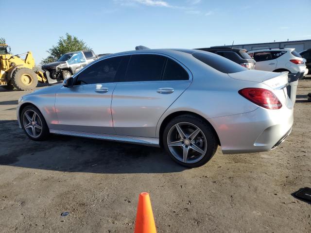 55SWF4KB3GU109304 - 2016 MERCEDES-BENZ C 300 4MATIC SILVER photo 2