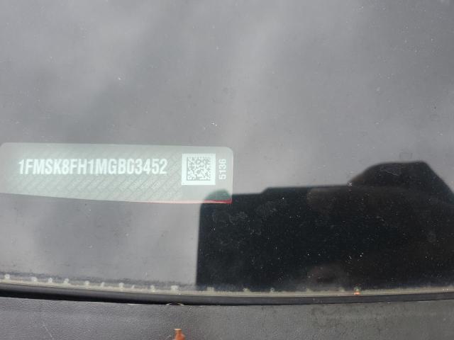 1FMSK8FH1MGB03452 - 2021 FORD EXPLORER LIMITED RED photo 13