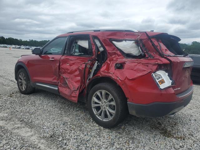 1FMSK8FH1MGB03452 - 2021 FORD EXPLORER LIMITED RED photo 2