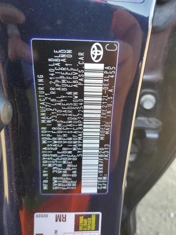 5YFVPMAE8NP272540 - 2022 TOYOTA COROLLA LE 蓝色 照片 12