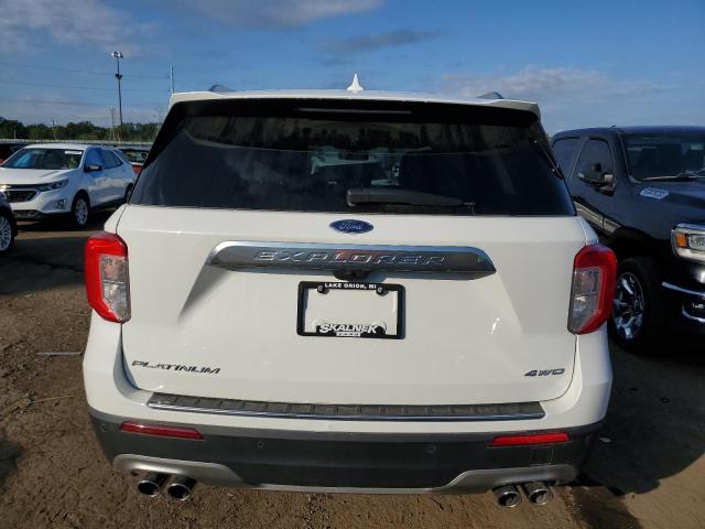 1FM5K8HC1NGB74828 - 2022 FORD EXPLORER PLATINUM WHITE photo 6