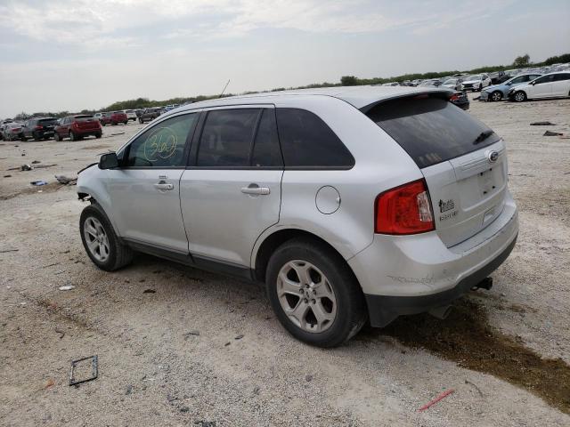 2FMDK3JC4DBC88742 - 2013 FORD EDGE SEL SILVER photo 2