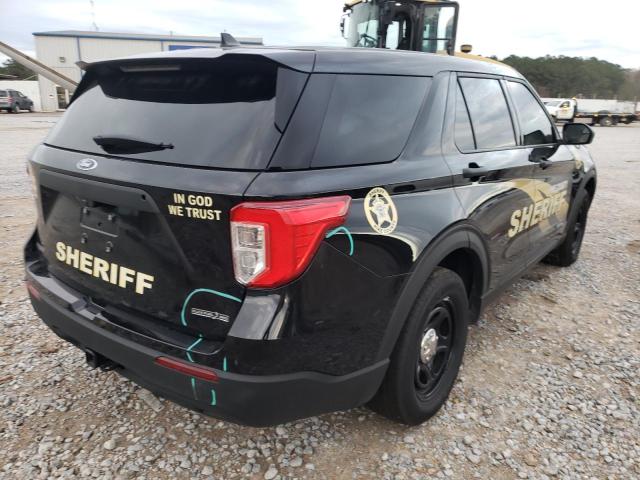 1FM5K8AB1NGA07001 - 2022 FORD EXPLORER POLICE INTERCEPTOR 黑色 照片 3