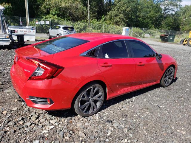 2HGFC2F88LH539378 - 2020 HONDA CIVIC SPORT RED photo 3