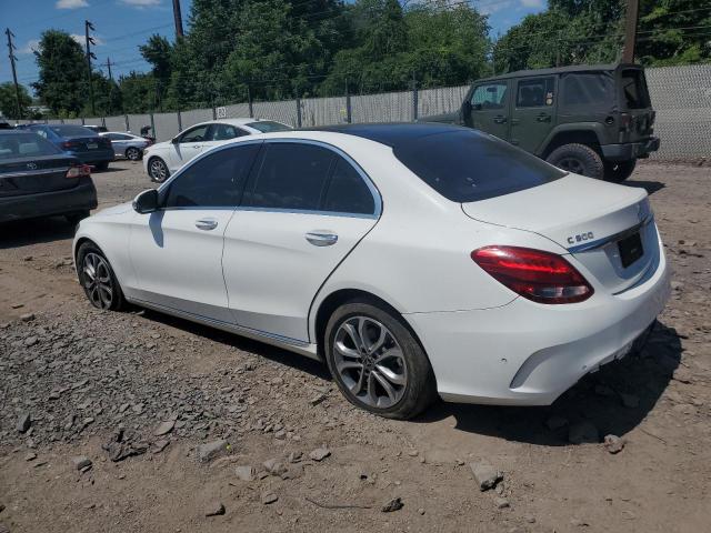 55SWF4KB7HU228426 - 2017 MERCEDES-BENZ C 300 4MATIC WHITE photo 2