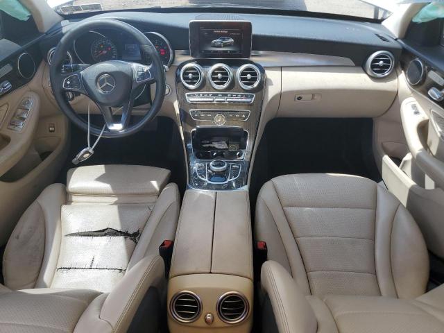 55SWF4KB7HU228426 - 2017 MERCEDES-BENZ C 300 4MATIC WHITE photo 8