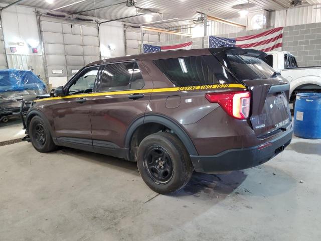 1FM5K8ABXLGD02093 - 2020 FORD EXPLORER POLICE INTERCEPTOR 棕色 照片 2