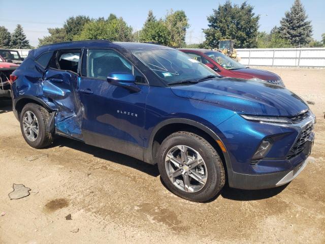 3GNKBDRS8PS105572 - 2023 CHEVROLET BLAZER 3LT BLUE photo 4