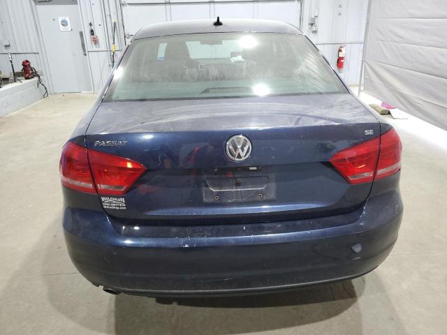 1VWBP7A39CC038395 - 2012 VOLKSWAGEN PASSAT SE BLUE photo 6