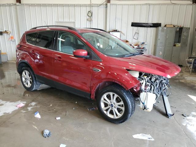 1FMCU0HD1JUB98666 - 2018 FORD ESCAPE SEL RED photo 4