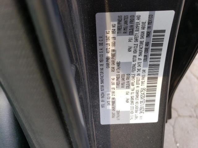 3MZBN1V35JM204758 - 2018 MAZDA 3 TOURING GRAY photo 12