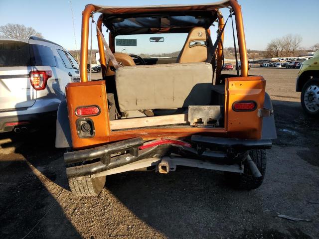 1J4FY19P5PP235076 - 1993 JEEP WRANGLER / S ORANGE photo 6