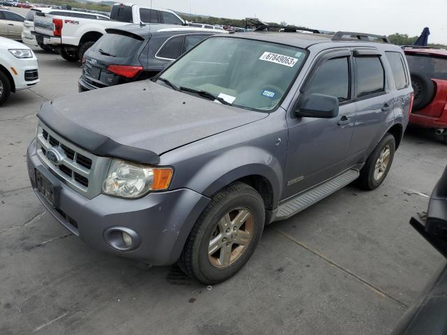 1FMCU49H78KC63485 - 2008 FORD ESCAPE HEV GRAY photo 1