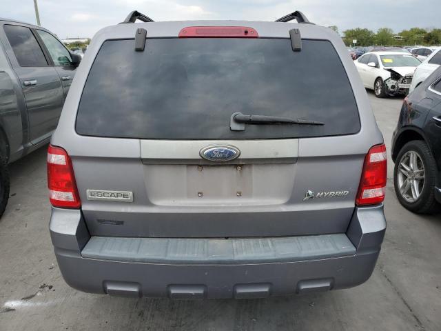 1FMCU49H78KC63485 - 2008 FORD ESCAPE HEV GRAY photo 6