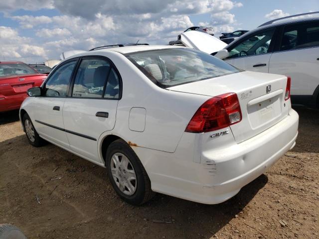 1HGES16354L024145 - 2004 HONDA CIVIC DX VP WHITE photo 2