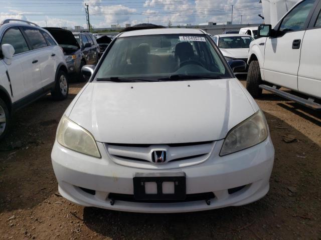 1HGES16354L024145 - 2004 HONDA CIVIC DX VP WHITE photo 5