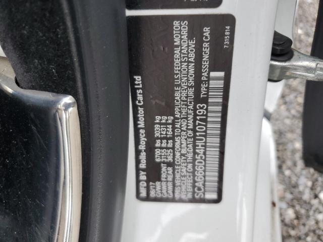 SCA666D54HU107193 - 2017 ROLLS-ROYCE DAWN WHITE photo 12