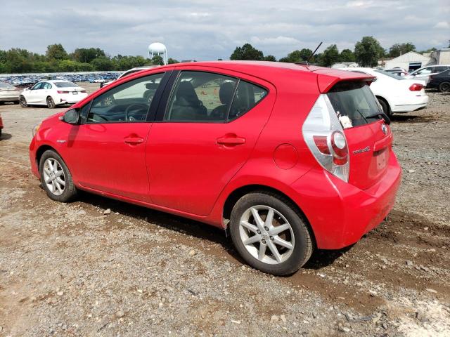 JTDKDTB33E1085648 - 2014 TOYOTA PRIUS C RED photo 2