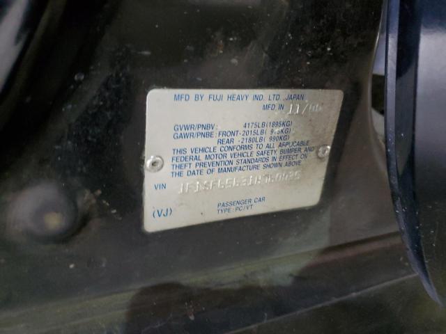 JF1SF65631H760035 - 2001 SUBARU FORESTER S BLACK photo 12