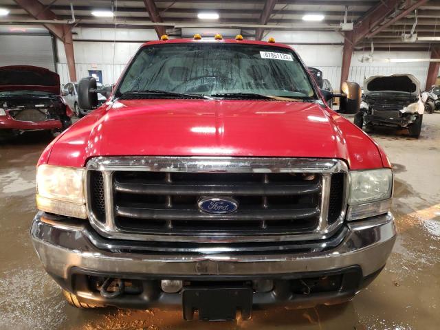 1FTSX31P54EE03319 - 2004 FORD F350 SRW SUPER DUTY RED photo 5