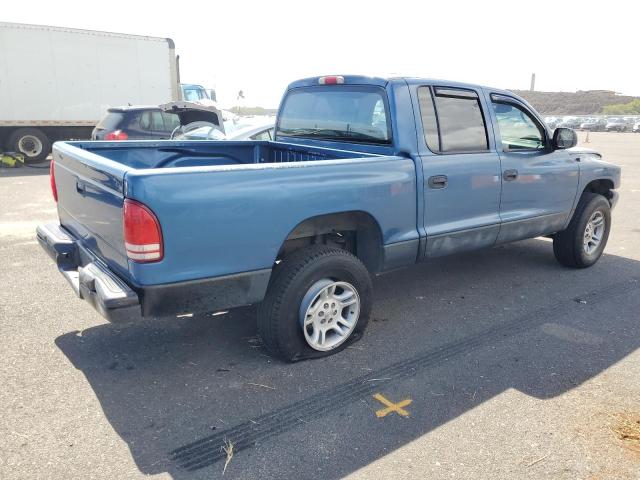 1D7HG48N84S510442 - 2004 DODGE DAKOTA QUAD SLT BLUE photo 3
