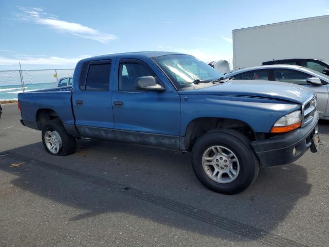 1D7HG48N84S510442 - 2004 DODGE DAKOTA QUAD SLT BLUE photo 4