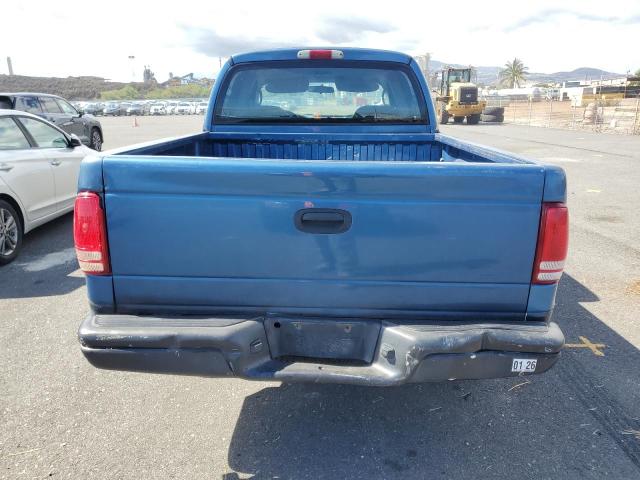 1D7HG48N84S510442 - 2004 DODGE DAKOTA QUAD SLT BLUE photo 6