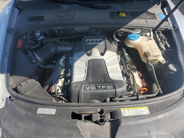 WAUKGAFBXBN040589 - 2011 AUDI A6 PRESTIGE ვერცხლისფერი ფოტო 11