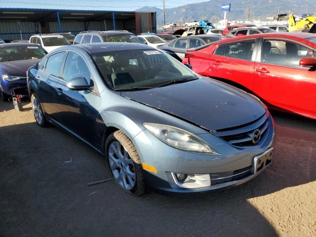 1YVHZ8EH1D5M14896 - 2013 MAZDA 6 TOURING PLUS BLUE photo 4